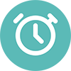 Ícone de cronómetro que simboliza o tempo perdido
