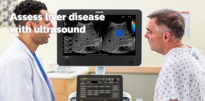 Assess liver disease with ultrasound