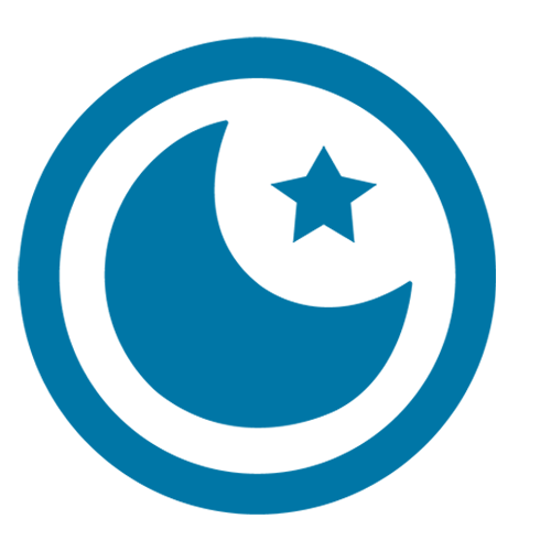 Ilustração de lua e de estrela