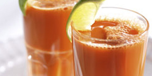 Batido de cenoura e gengibre