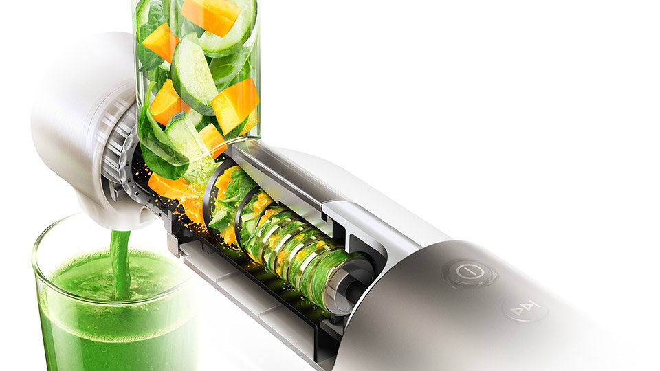 Sumo de pepino e manga