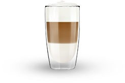 Uma chávena de Latte Macchiato