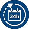 Programação com 24 horas de antecedência
