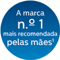 Marca número um recomendada pelas mães