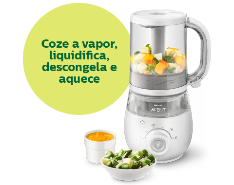 Combinado 4 em 1 Philips Avent para preparar comida de bebé saudável