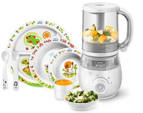 Produtos de alimentação para criança: combinados para preparação de comida de bebé Philips Avent