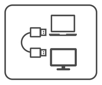 Monitores com base USB-C