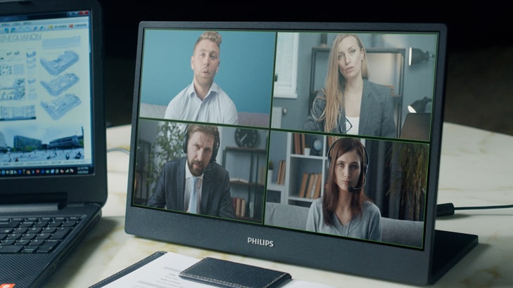 Monitores portáteis Philips | Produtividade em ecrã duplo