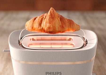 Philips Eco Conscious Edition, projetado eficiente, conjunto de pequeno-almoço