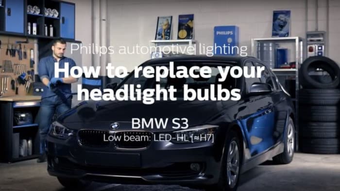 Como substituir as lâmpadas para faróis no BMW Série 3