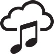Ícone Transmita a sua música