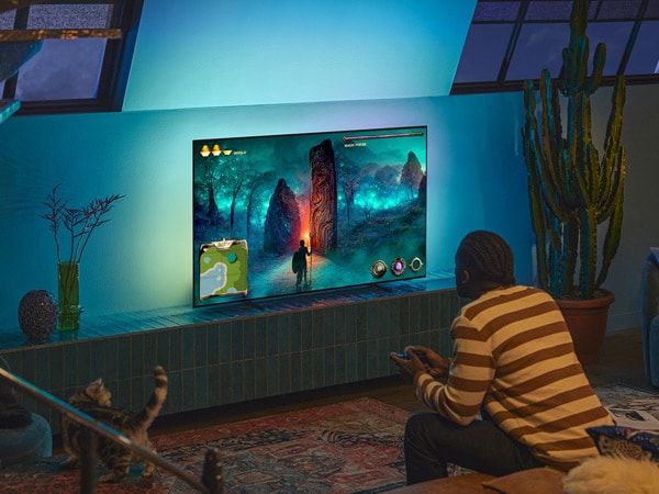 O OLED da Philips dispõe de funcionalidades de um televisor de gaming